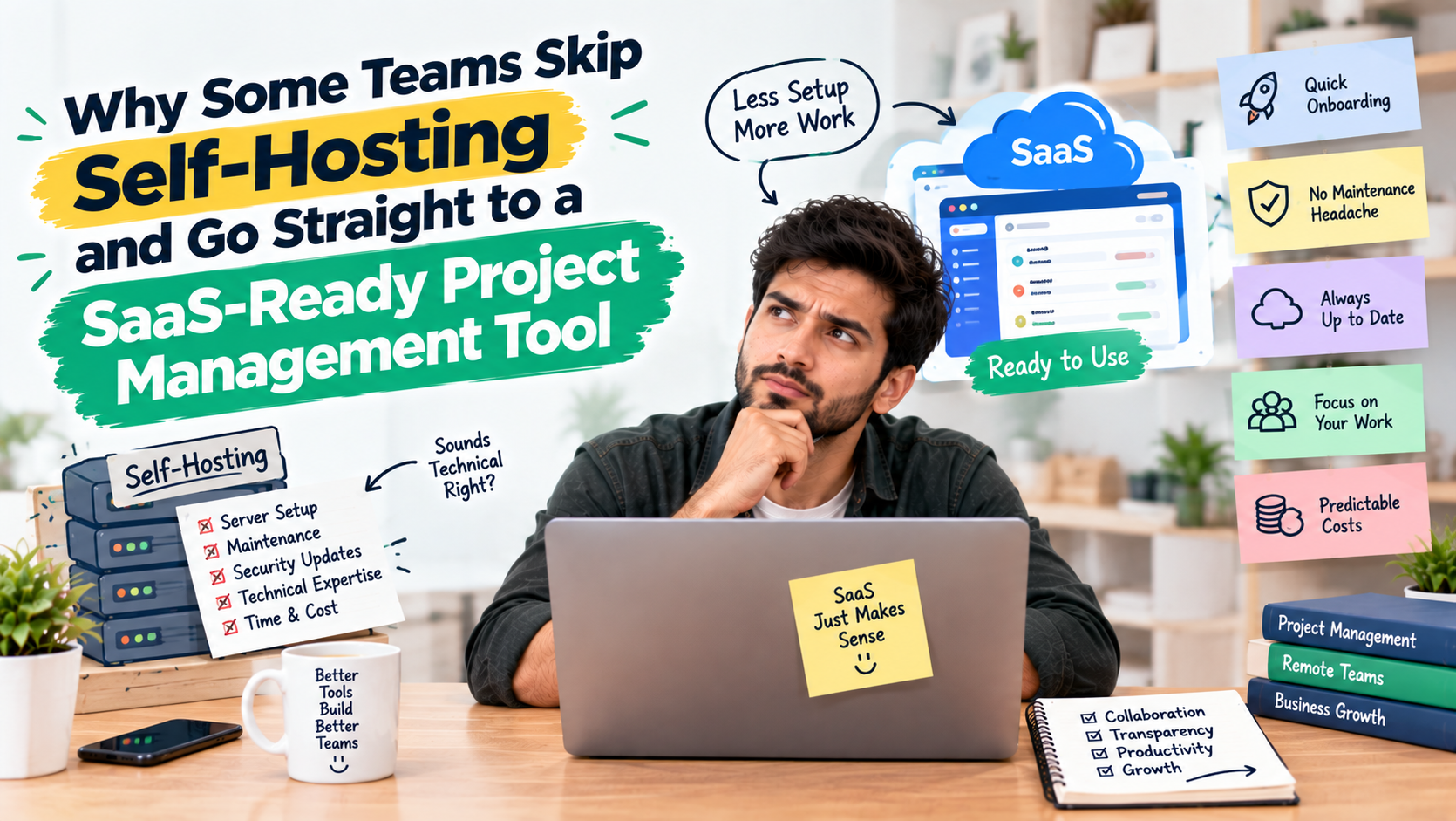 Why Some Teams Skip Self-Hosting and Go Straight to a SaaS-Ready Project Management Tool
