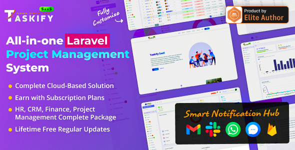 Taskify SaaS - Project Management System in Laravel