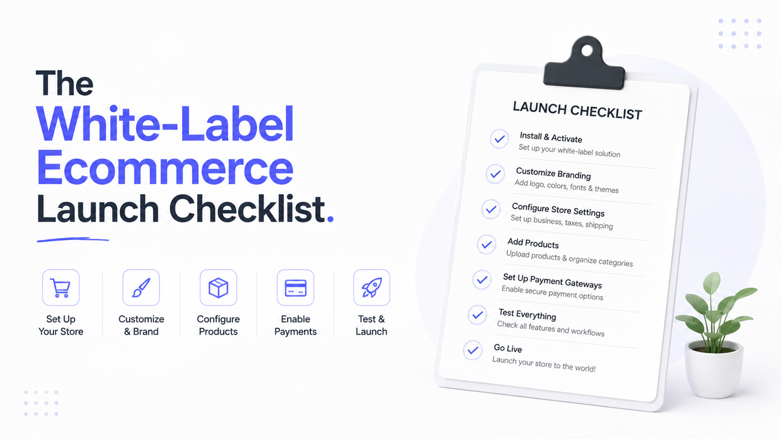 The White-Label Ecommerce Launch Checklist