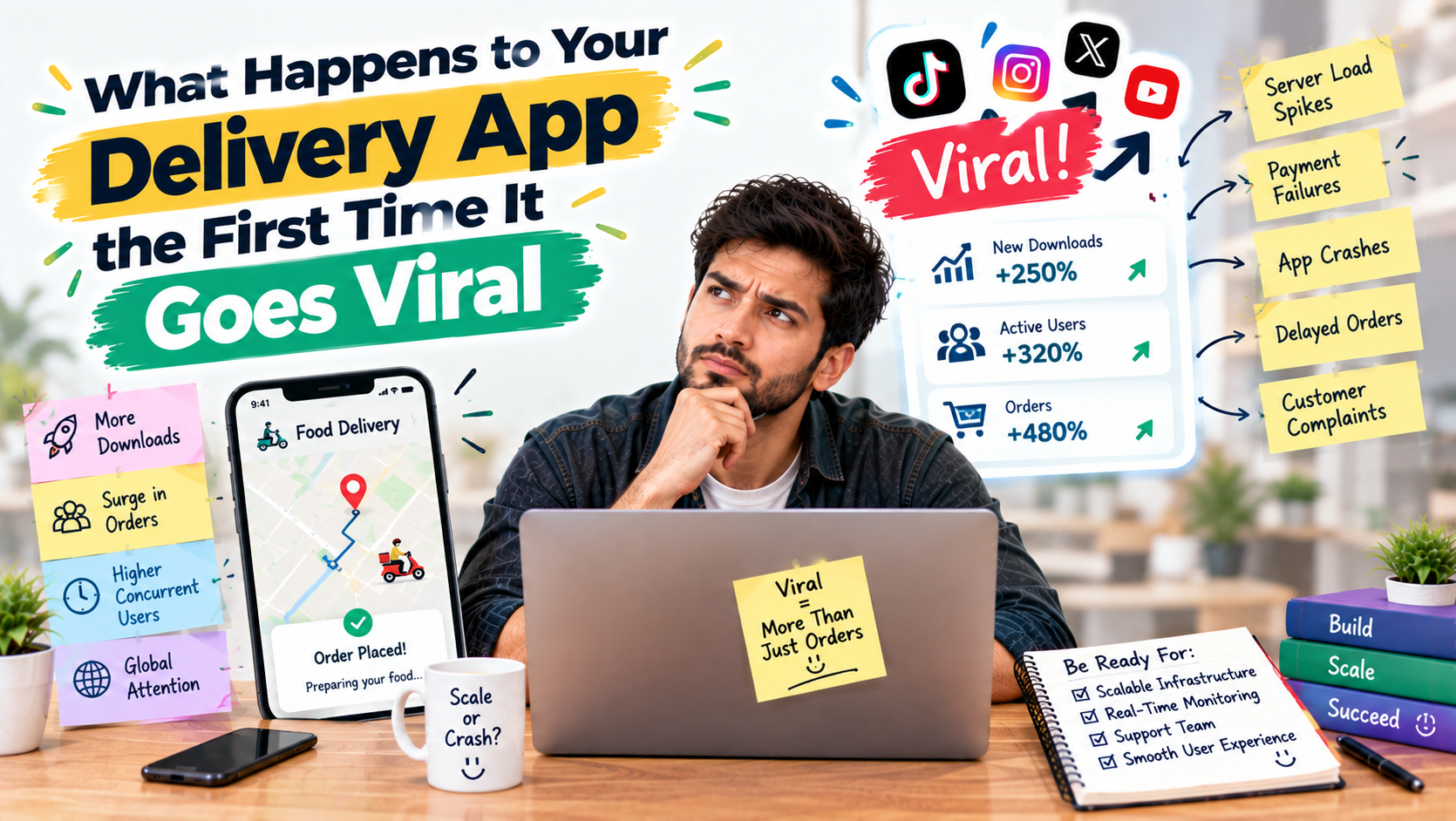 What Happens to Your Delivery App the First Time It Goes Viral