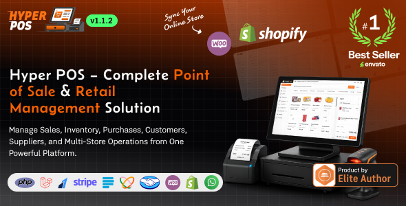 Hyper POS - Laravel Point of Sale, Inventory, ERP, Online & Offline POS, Invoicing, Accounting