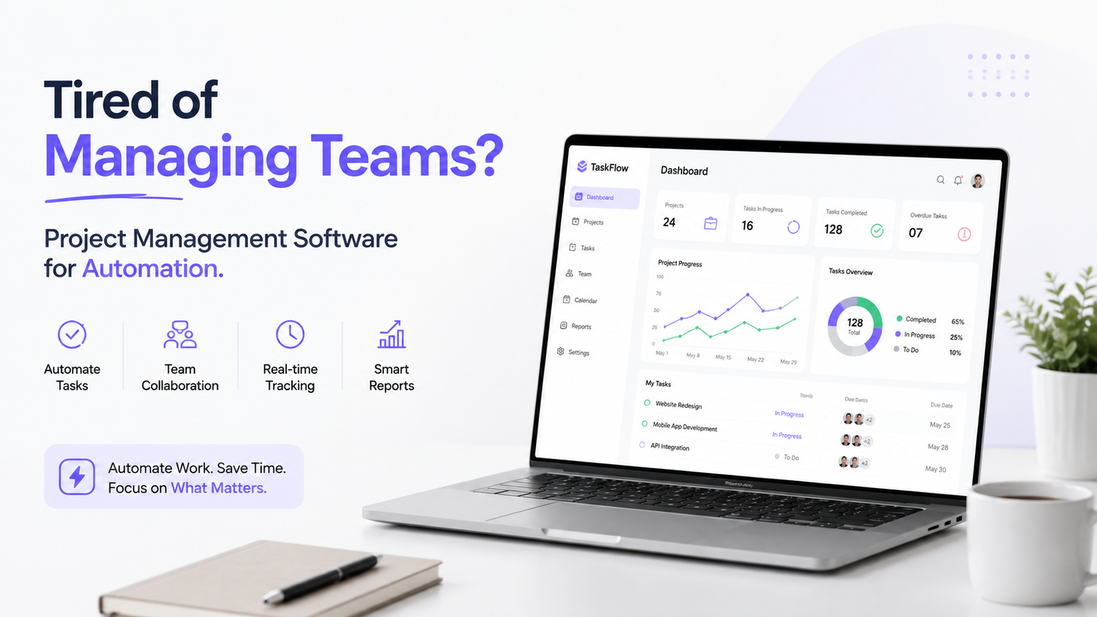 Tired of Managing Teams? Project Management Software for Automation