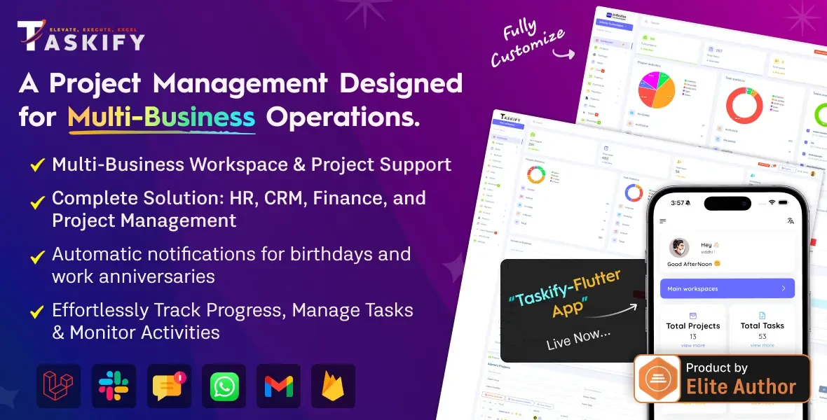 Taskify - Project Management - Task Management & Productivity Tool promotional banner