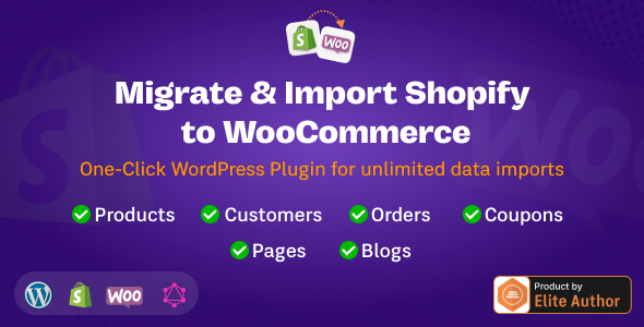 WP Shopify to WooCommerce - Migrate & Import Shopify Store to WordPress